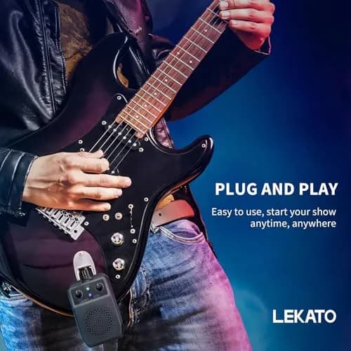 LEKATO Mini Electric Guitar Amp 5W | Portable Bluetooth Practice Amp with 4 Effects thumbnail 6