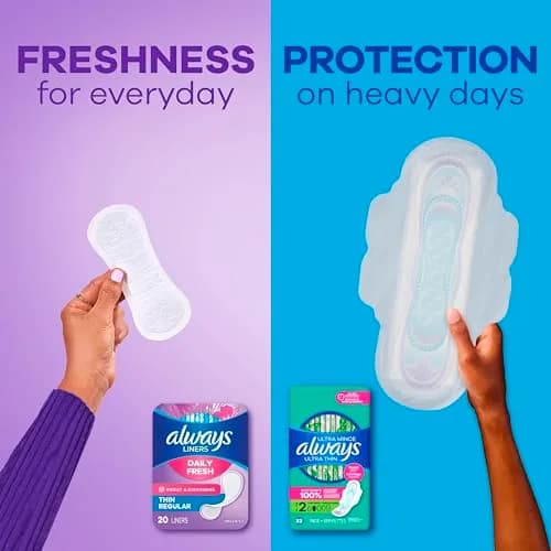 Always Daily Fresh Thin Panty Liners Regular Absorbency Unscented 432 Total | Breathable & Edge-2-Edge Adhesive thumbnail 6