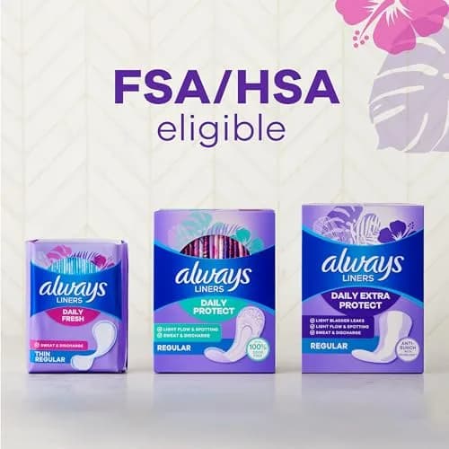 Always Daily Fresh Thin Panty Liners Regular Absorbency Unscented 432 Total | Breathable & Edge-2-Edge Adhesive thumbnail 9