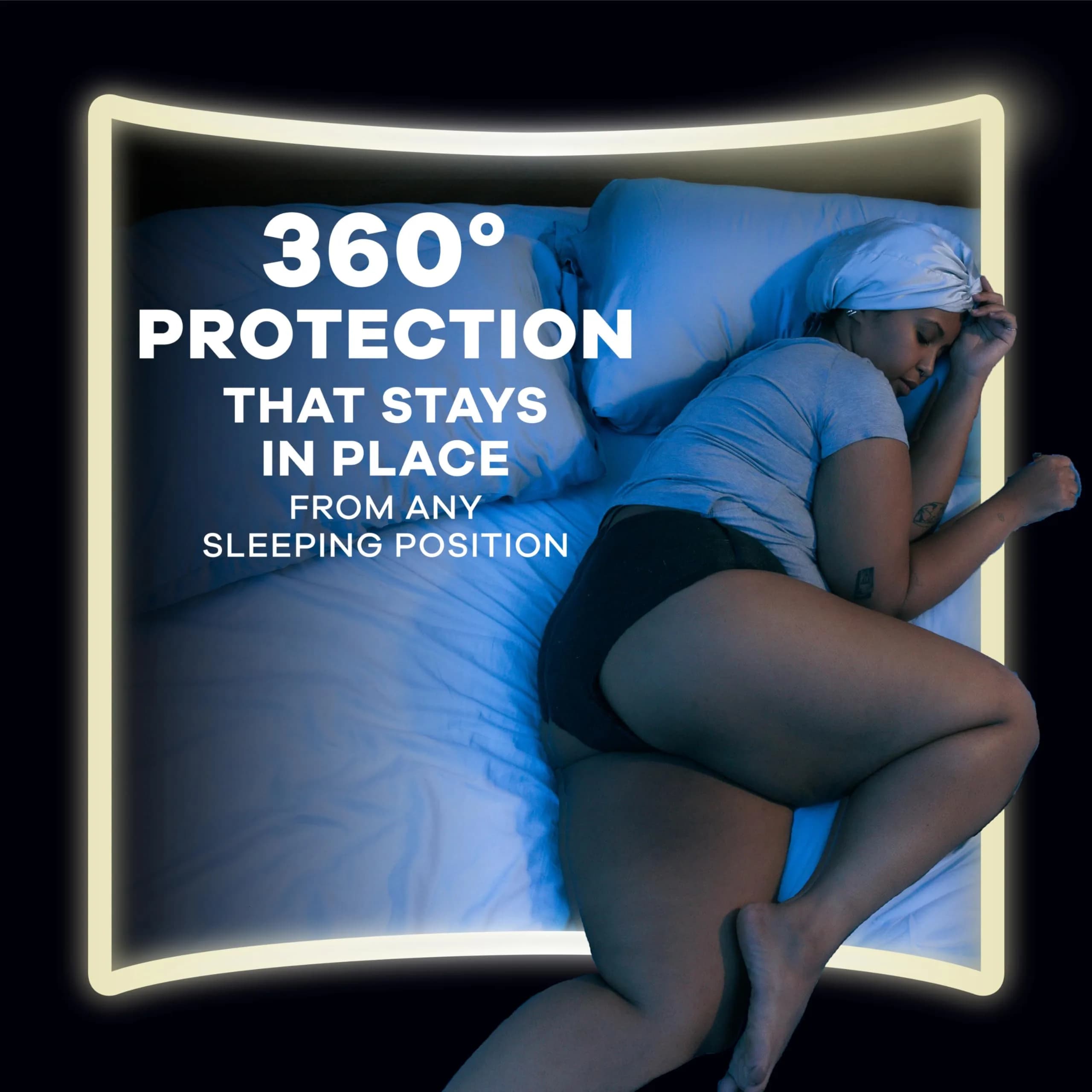 Always ZZZ Overnight Disposable Period Underwear for Women Extra Large/2LX, 14 Count | 360° Leak Protection - view 6