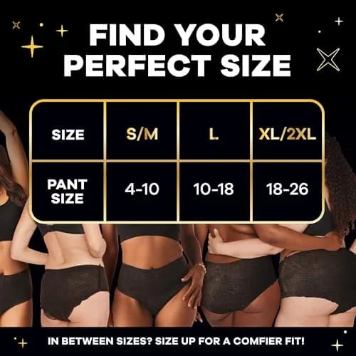 Always ZZZ Overnight Disposable Period Underwear for Women Extra Large/2LX, 14 Count | 360° Leak Protection thumbnail 7