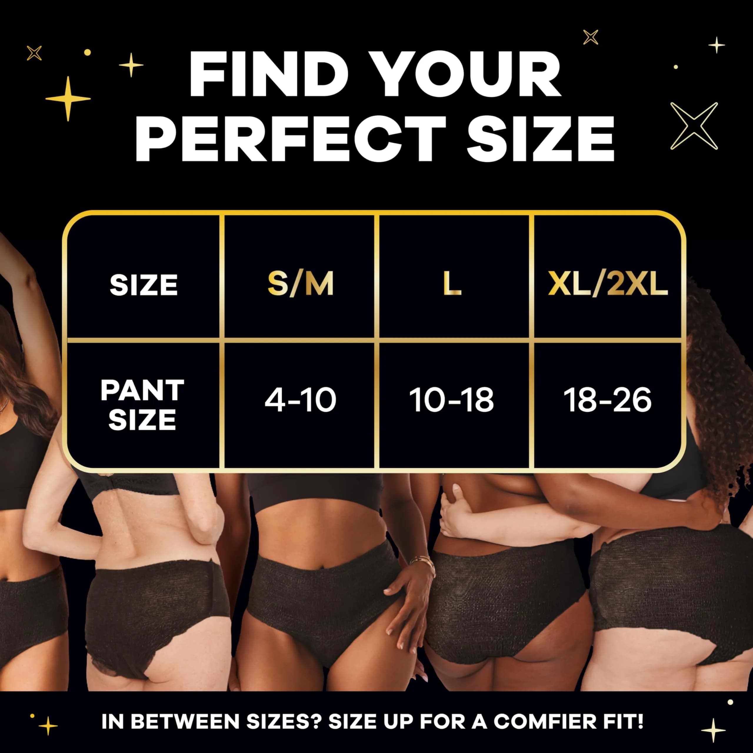 Always ZZZ Overnight Disposable Period Underwear for Women Extra Large/2LX, 14 Count | 360° Leak Protection - view 7