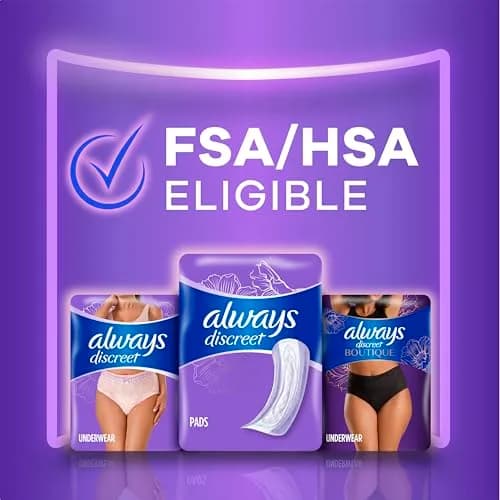 Always Discreet Adult Incontinence Pads for Women, Drier, Long Length, Moderate Absorbency, 88ct | USA Import thumbnail 8