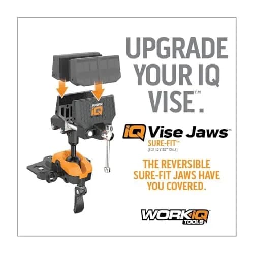 WORK IQ TOOLS Sure-Fit Vise Jaws | Reversible, Upgraded for Odd-Shaped & Delicate Items | Compatible with IQ Vise thumbnail 4