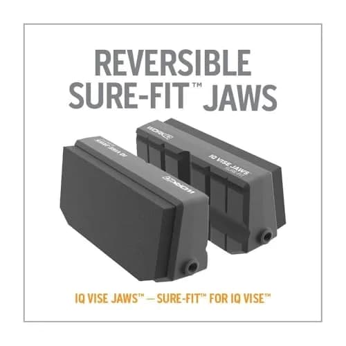 WORK IQ TOOLS Sure-Fit Vise Jaws | Reversible, Upgraded for Odd-Shaped & Delicate Items | Compatible with IQ Vise thumbnail 3