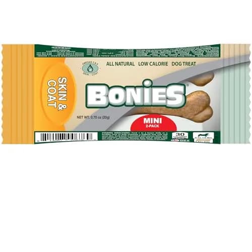 Bonies Skin & Coat Treats for Dogs | Promotes Healthy Skin & Lustrous Coat, 0.7 Oz thumbnail 1