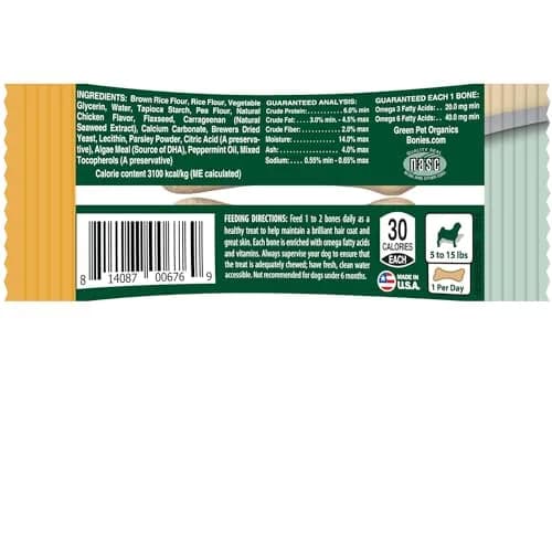 Bonies Skin & Coat Treats for Dogs | Promotes Healthy Skin & Lustrous Coat, 0.7 Oz thumbnail 8