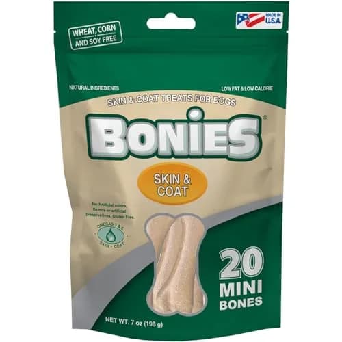 Bonies Skin & Coat Treats for Dogs 7oz | Promotes Healthy Skin & Shine thumbnail 1
