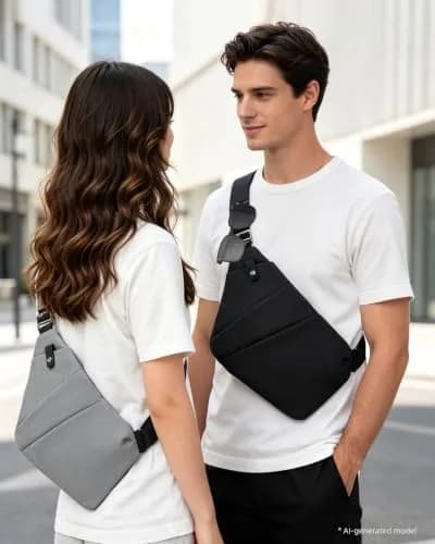 OSOCE Crossbody Bag for Men, Slim Sling Bag, 1.0S | Water-Resistant, Multi-Functional thumbnail 2
