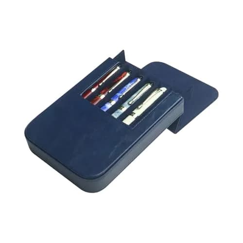 MIVLXLX 6 Slot Fountain Pen Case, Handmade Magnetic,Christmas Gift (blue) | Space-Saving Organizer for Pens thumbnail 7