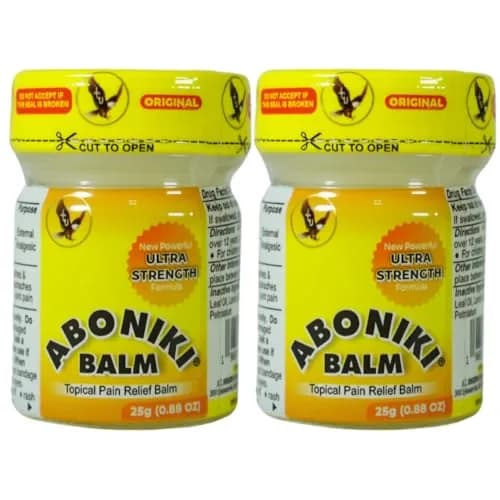 Aboniki Powerful Topical Pain Relief Balm with Natural Ingredients | Fast-Acting Soothing Relief for Joint Pain, Muscle Pain, Soreness, Cramps | 2 Glass Jars, White Formula (50g Total) thumbnail 7