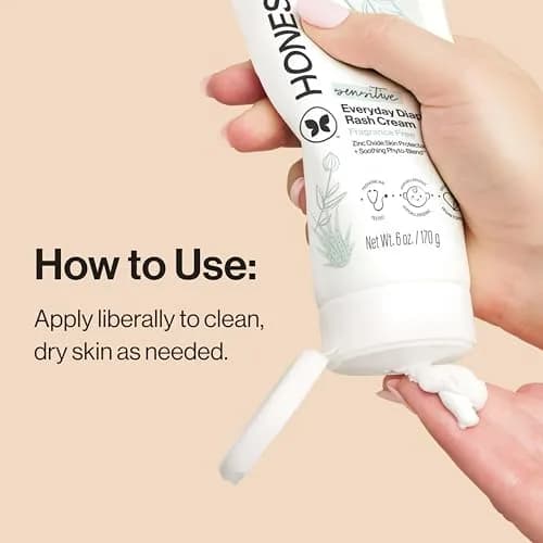 The Honest Company Diaper Rash Cream Zinc Oxide Ointment 170g (6 oz) | Hypoallergenic & NEA Recognized thumbnail 8