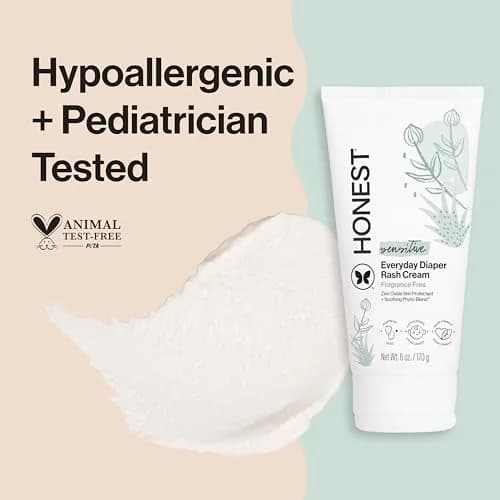 The Honest Company Diaper Rash Cream Zinc Oxide Ointment 170g (6 oz) | Hypoallergenic & NEA Recognized thumbnail 2