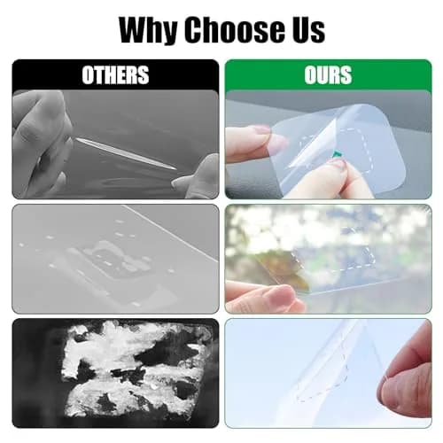 GUGUMO Dash Cam Windshield Sticker Kit, Transparent Film Applicator for On-Dash Cameras | Pack of 6 thumbnail 4