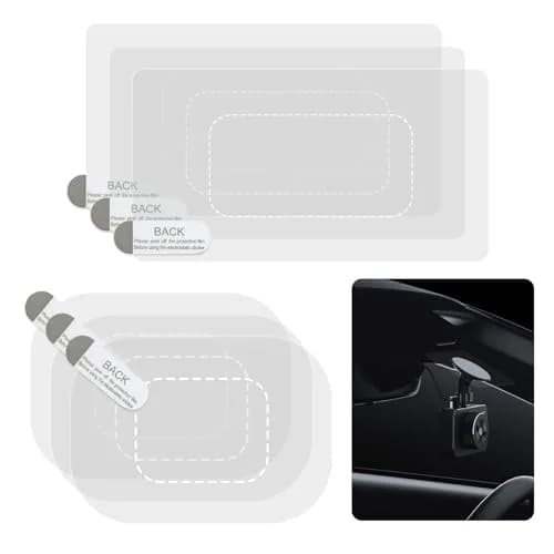 GUGUMO Dash Cam Windshield Sticker Kit, Transparent Film Applicator for On-Dash Cameras | Pack of 6 thumbnail 1