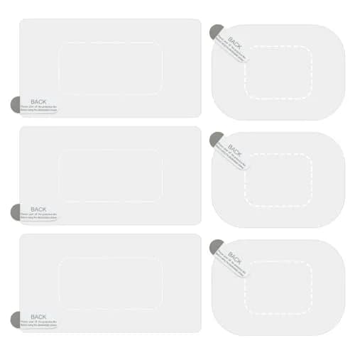 GUGUMO Dash Cam Windshield Sticker Kit, Transparent Film Applicator for On-Dash Cameras | Pack of 6 thumbnail 7