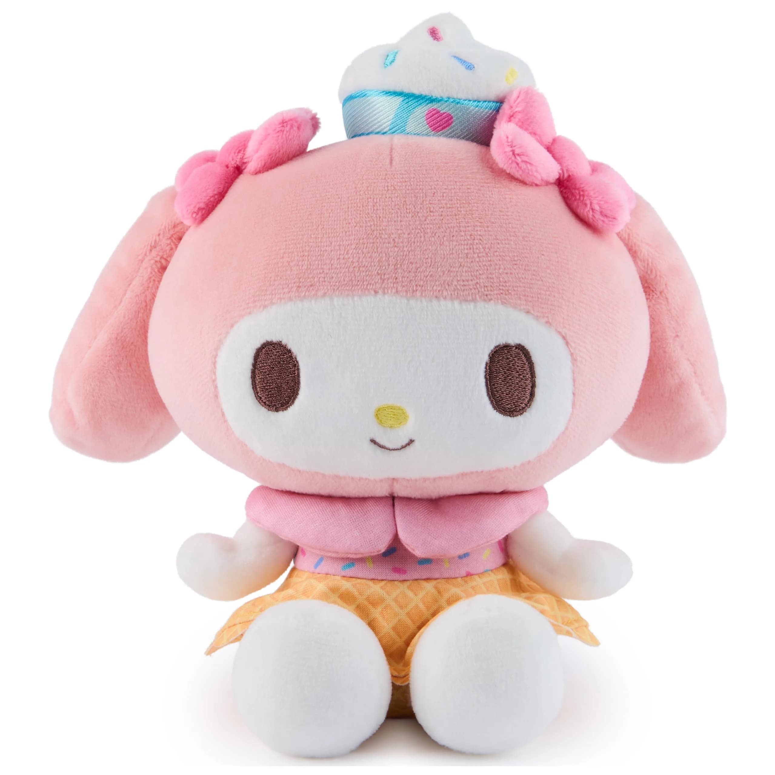 GUND Sanrio My Melody Ice Cream Plush Toy 6-Inch | Soft, Collectible, for Ages 1+ — Pink
