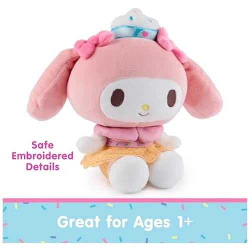 GUND Sanrio My Melody Ice Cream Plush Toy 6-Inch | Soft, Collectible, for Ages 1+ thumbnail 6