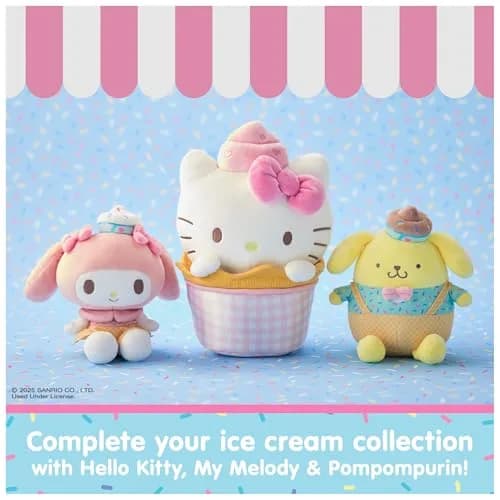 GUND Sanrio My Melody Ice Cream Plush Toy 6-Inch | Soft, Collectible, for Ages 1+ thumbnail 7