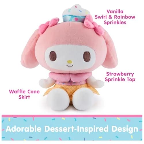 GUND Sanrio My Melody Ice Cream Plush Toy 6-Inch | Soft, Collectible, for Ages 1+ thumbnail 2