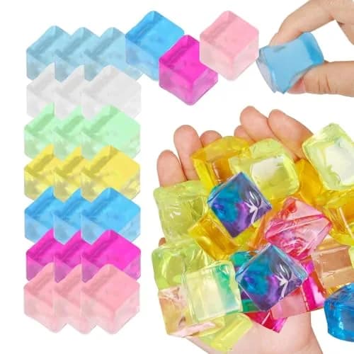 Sketsia Sensory Toys 24 Pcs Cube Squishy Fidget Stress Toys for Adults Kids | Stress Relief & Autism Aid thumbnail 1
