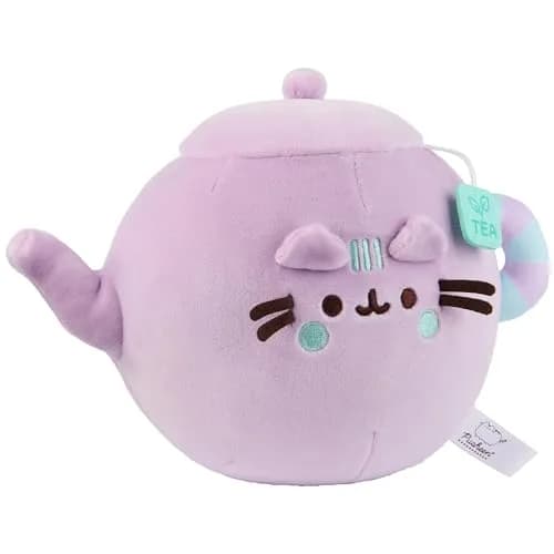GUND Pusheen Tea Pot Squisheen 6-Inch Squishy Plush Toy | Adorable Lazy Cat Collectible thumbnail 2
