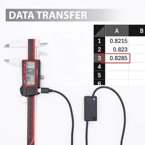 VINCA DCLA-0605D Digital Caliper 150mm (6 Inch) | Data Transfer Cable Included thumbnail 3
