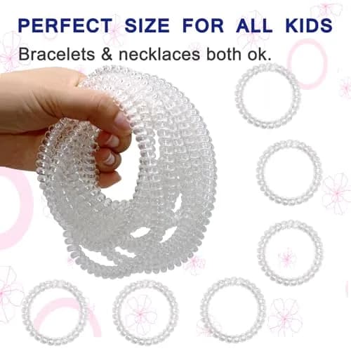 Olugu Clear Coil Chew Necklaces & Bracelets 12 Pcs | Sensory Chewy Jewelry for Kids & Adults thumbnail 2