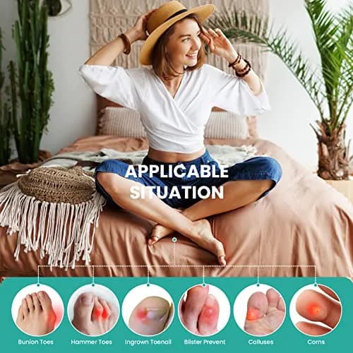 Welnove Toe Tubes Sleeves Protectors 6 Pack | Pain Relief & Comfort for Toes thumbnail 5