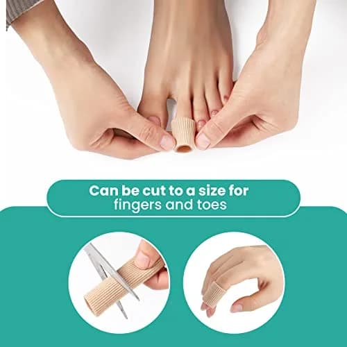 Welnove Toe Tubes Sleeves Protectors 6 Pack | Pain Relief & Comfort for Toes thumbnail 6