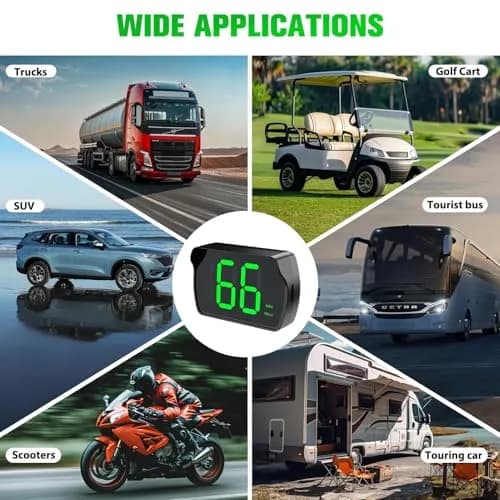 GUGUMO GPS Digital Speedometer for Car | Accurate GPS Speed Readings, Universal Fit, Energy Efficient thumbnail 2