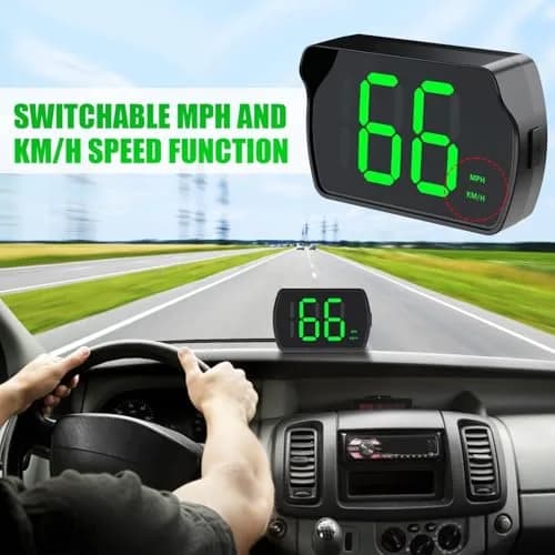 GUGUMO GPS Digital Speedometer for Car | Accurate GPS Speed Readings, Universal Fit, Energy Efficient thumbnail 3