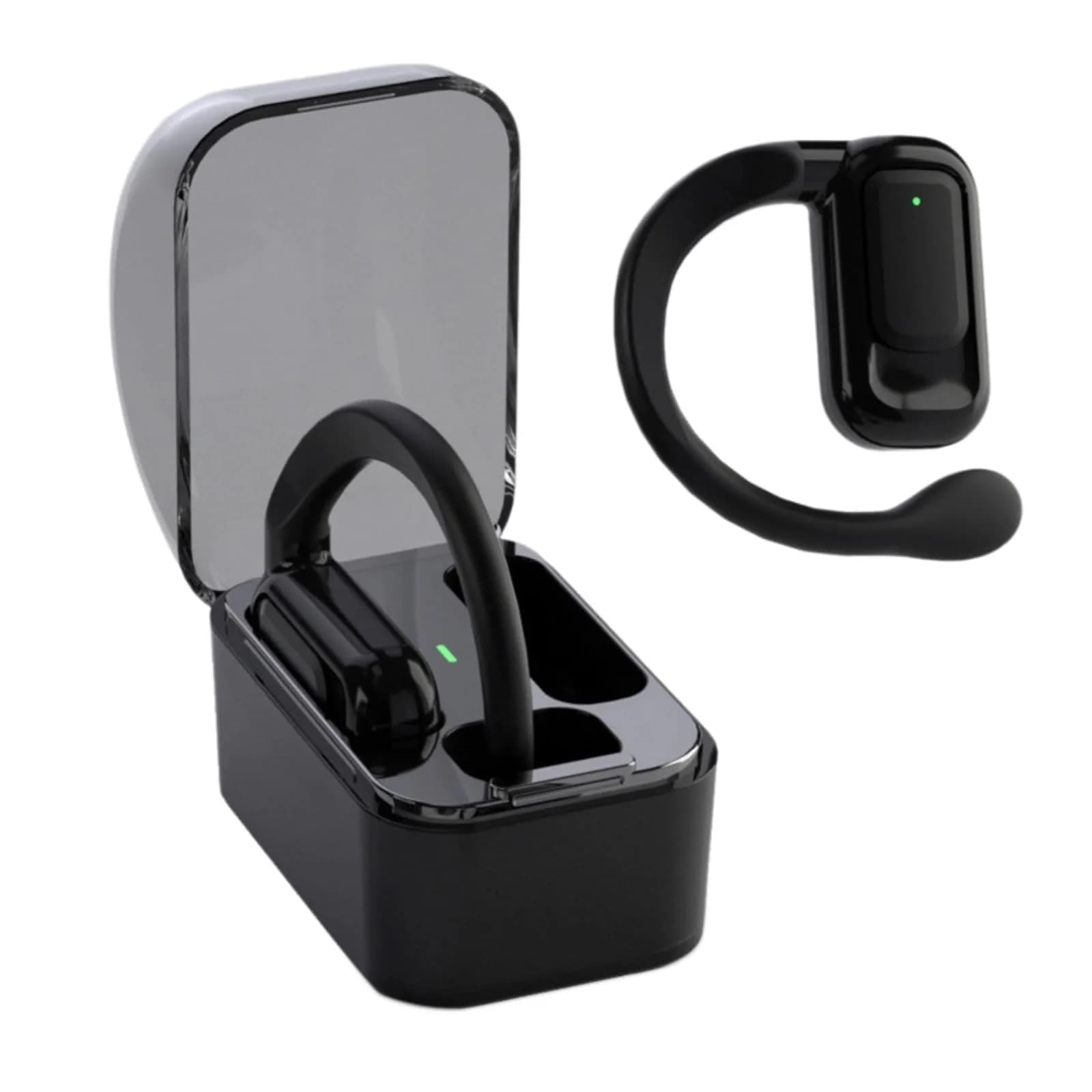 Yoidesu BL02 Translator Earbuds with Digital Display, BT 5.3, 144 Languages Voice Translator Device, Noise Cancellation, HiFi Stereo Earbuds (Black) - main product image