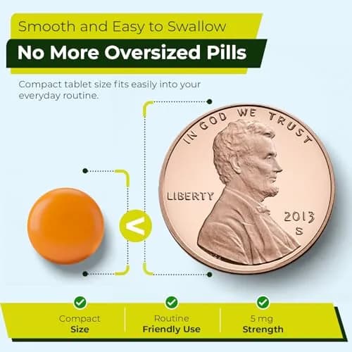 TIME-Cap Labs Stimulant Laxative Bisacodyl 5mg | Enteric-Coated for Gentle Relief, 100 Tablets thumbnail 3