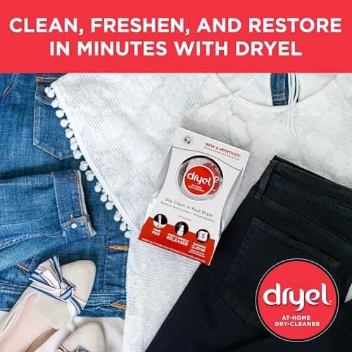Dryel At-Home Dry Cleaner & Stain Remover, 12 Loads | Gentle Fabric Care & Odor Removal thumbnail 8