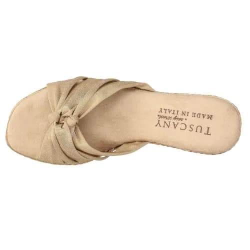 Easy Street Tuscany Women's Ghita | 2.5 inch Italian Wedge, Stretch Crepe, Padded Insole thumbnail 2