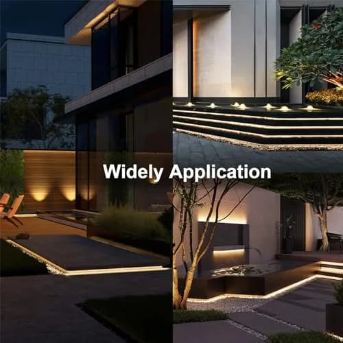 echosari 32.8ft Solar Strip Lights Outdoor Waterproof, 200 LED Warm White | 10m (32.8ft) with Solar Panel & Remote thumbnail 6