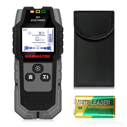 HANMATEK 5-in-1 Stud Finder Wall Scanner with HD LCD Display & Positioning Hole | 12cm (4.7 inch) Ferrous Metal Scan thumbnail 1