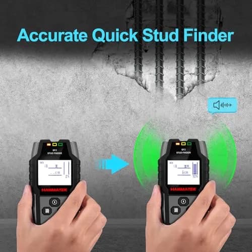 HANMATEK 5-in-1 Stud Finder Wall Scanner with HD LCD Display & Positioning Hole | 12cm (4.7 inch) Ferrous Metal Scan thumbnail 3