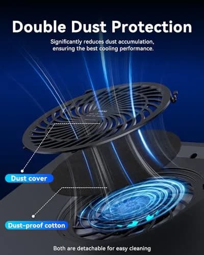 llano Dust Cover Set for V12, V12 Ultra & V13 Laptop Cooling Pads | Dust & Debris Protection (100-120 chars) thumbnail 2