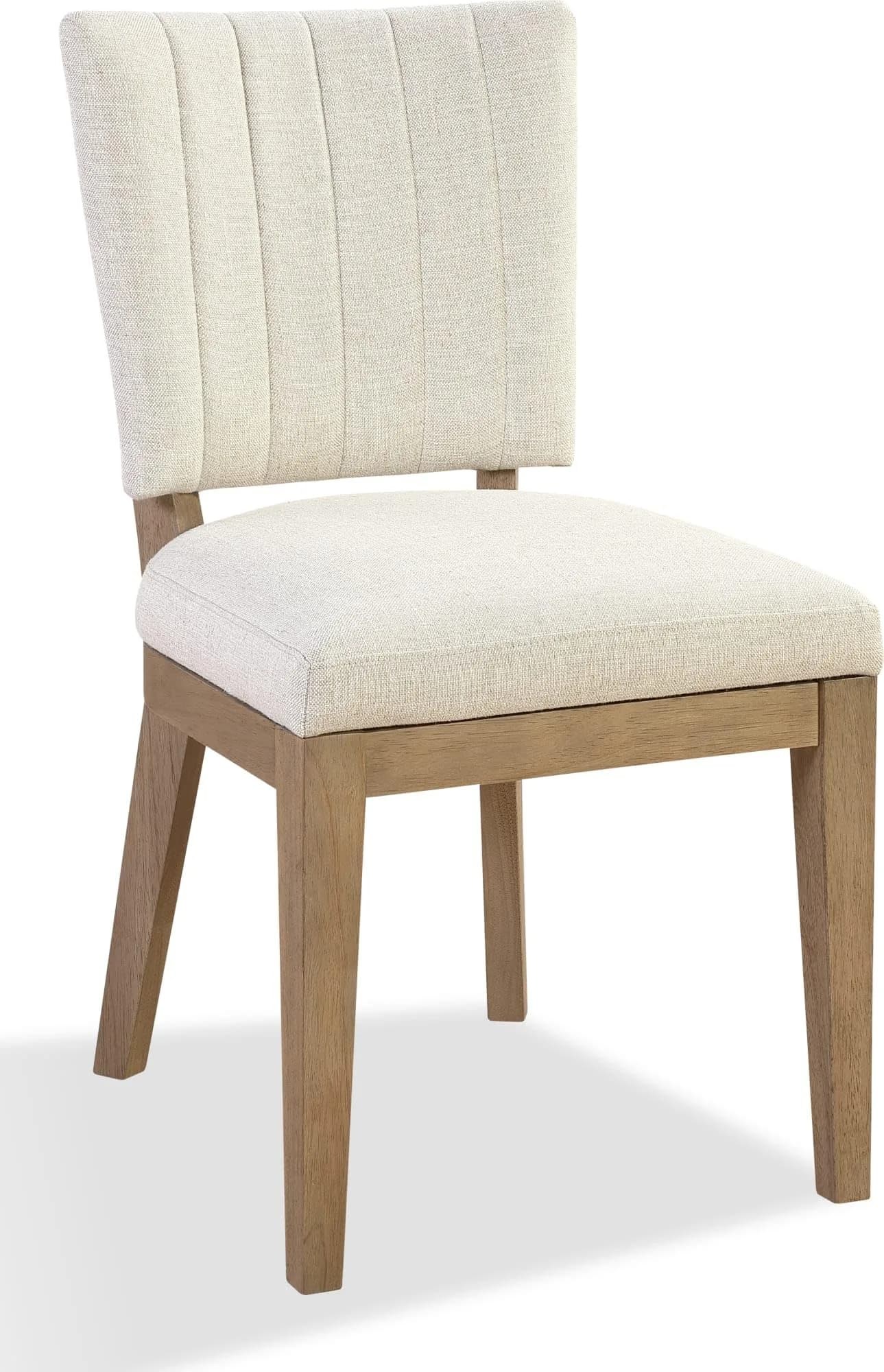 Modus Furniture Sumner Upholstered Dining Chair Set of 2 | Natural Oak & Linen — Sumner - Natural/Alpacas