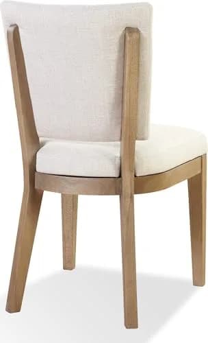 Modus Furniture Sumner Upholstered Dining Chair Set of 2 | Natural Oak & Linen thumbnail 8