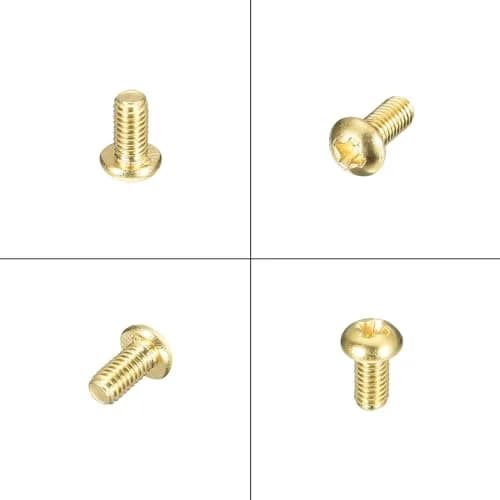 uxcell M3x5mm Brass Machine Screws Phillips Pan Head Fastener Bolts 36 Pcs thumbnail 5