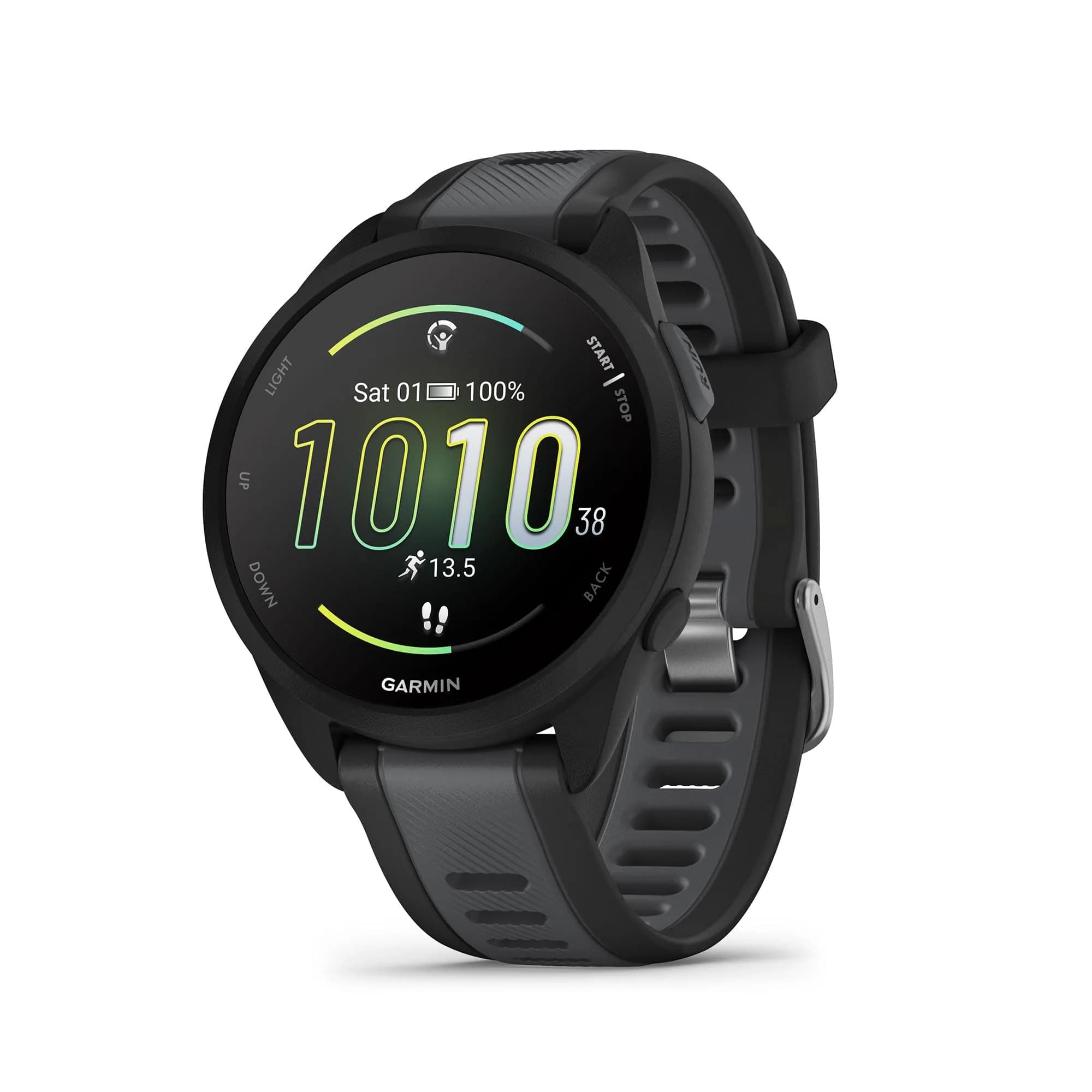 Garmin Forerunner® 165 Standard 43mm Black Running Smartwatch with GPS & Music Storage - main product image