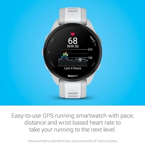 Garmin Forerunner® 165 Running Smartwatch 43mm Whitestone | AMOLED Touchscreen GPS thumbnail 4
