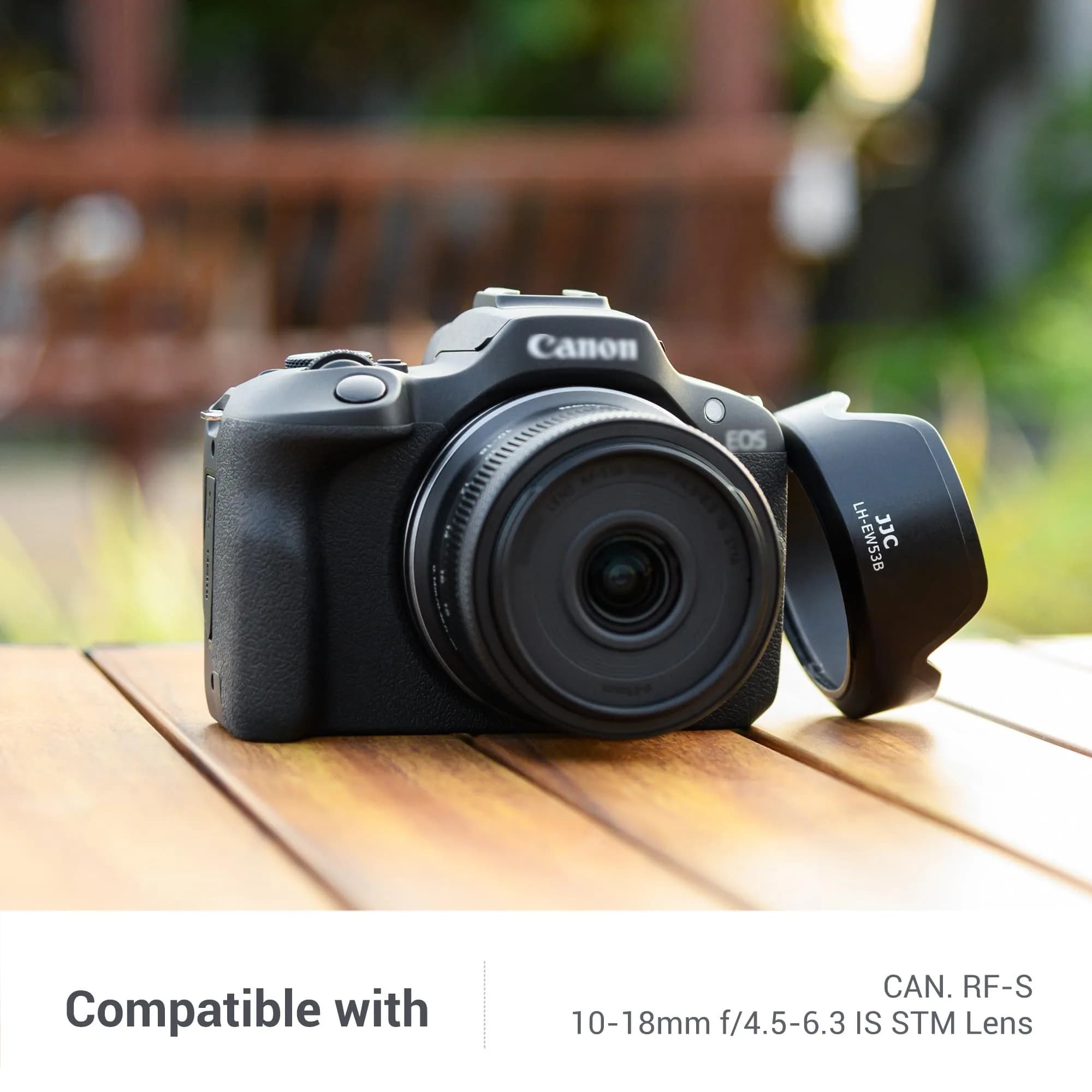 JJC EW-53B Lens Hood for Canon RF-S 10-18mm f/4.5-6.3 IS STM Lens | Reversible Design, 49mm Filter Compatible - view 2