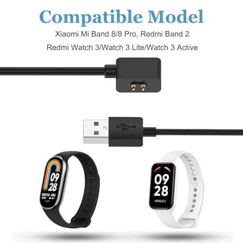 EXMRAT Charger Cable for Xiaomi Mi Band 8 9 10 & Redmi Watch 3 | USB Charging Cable 60cm thumbnail 5
