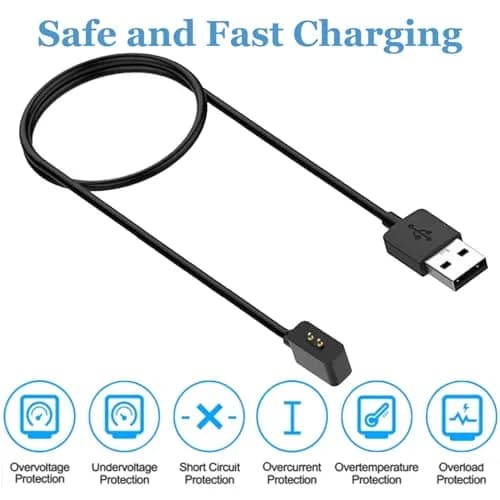 EXMRAT Charger Cable for Xiaomi Mi Band 8 9 10 & Redmi Watch 3 | USB Charging Cable 60cm thumbnail 2