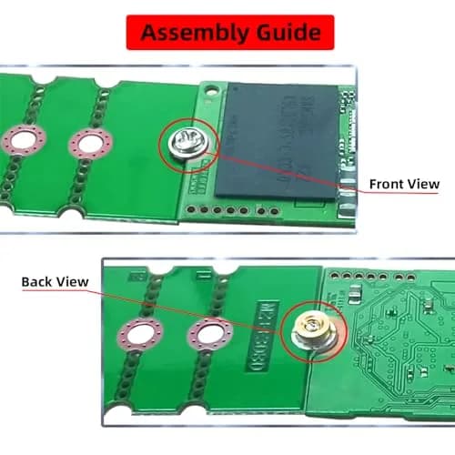 xiwai 2pcs M.2 NGFF NVME Adapter Brackets Support 2230-2280 | Convert & Extend SSD Compatibility thumbnail 6