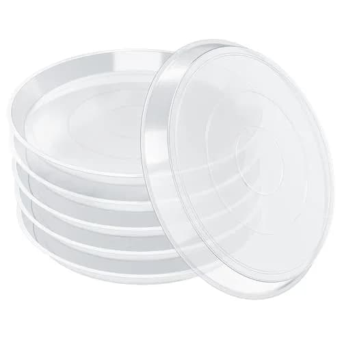FUIJOL 6 Pack Clear Plant Saucer 4 Inch | Durable Water Catcher for Pots thumbnail 1